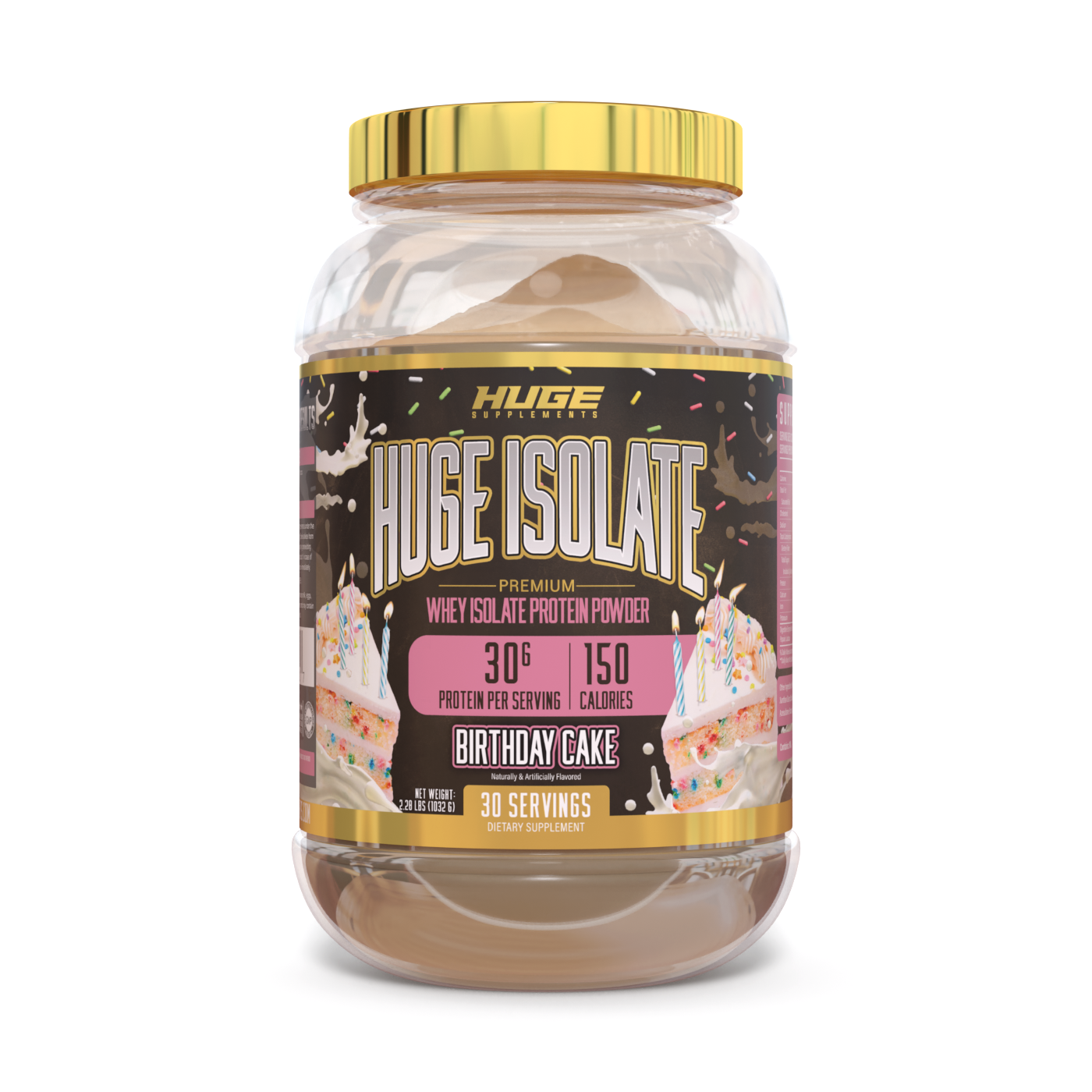 Huge Isolate Birthday Cake