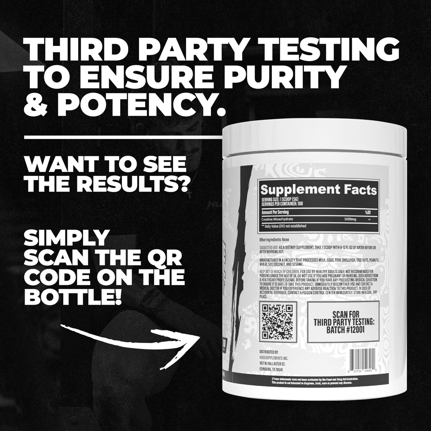 Third Party Lab Tested With Every Batch